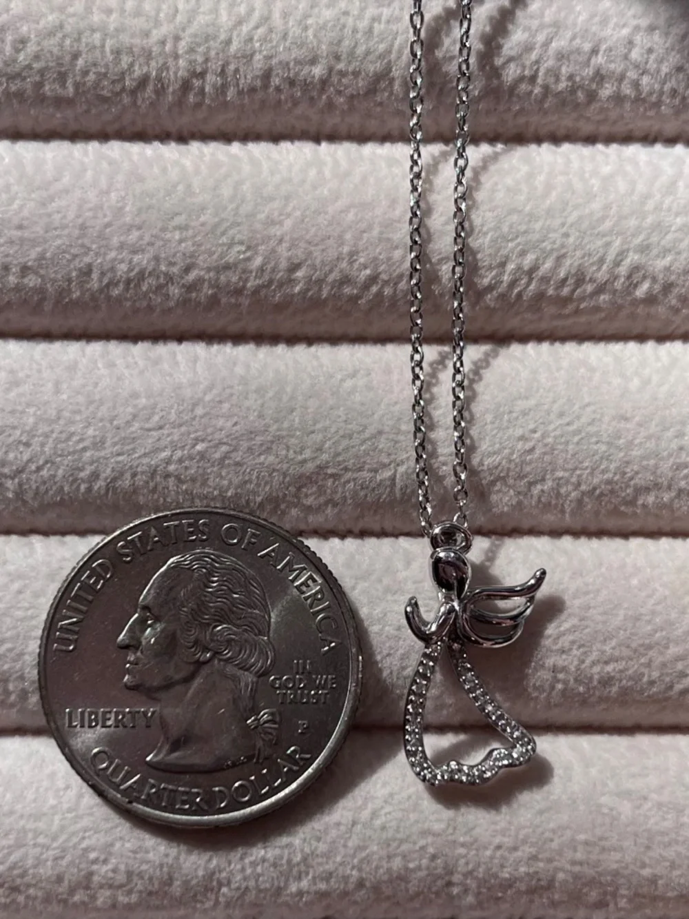 N058 | Natural Diamond Angel Necklace
